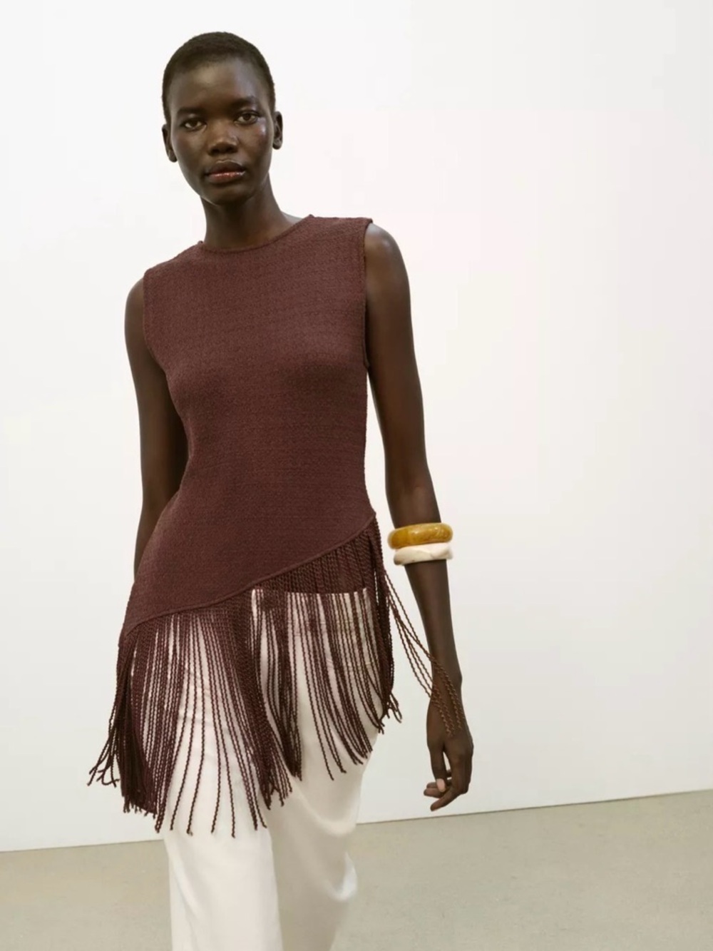 Zara Textured Asymmetric Top